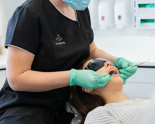 patient in dental chair