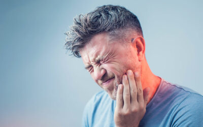 man with tooth pain