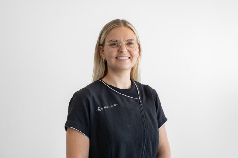 Jacinta, dental hygienist at 123 Dental