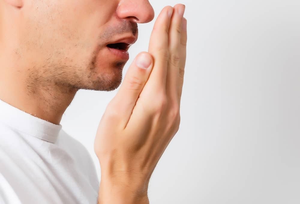 There are a number of possible causes of halitosis, but the vast majority come down to oral hygiene
